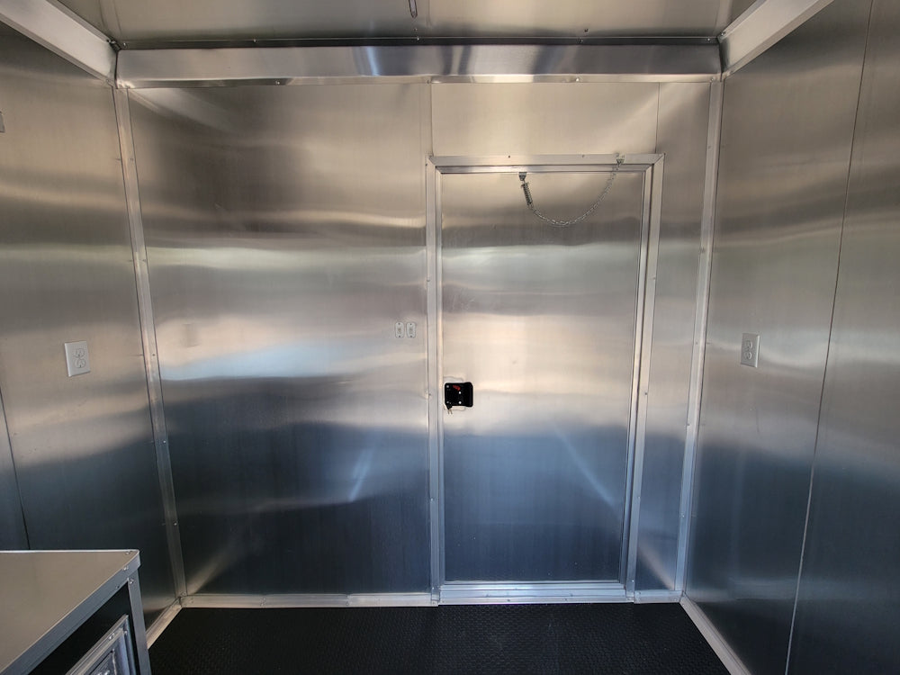 8.5' X 22' Charcoal Grey Concession Trailer Food Event Catering