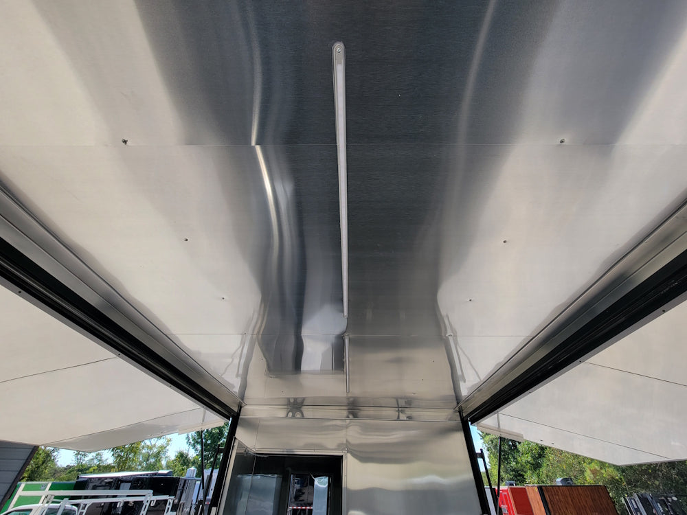 8.5' X 22' Charcoal Grey Concession Trailer Food Event Catering