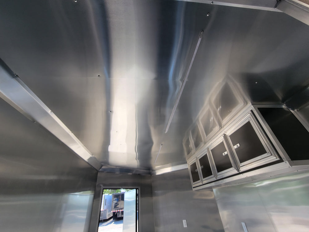 8.5' X 22' Charcoal Grey Concession Trailer Food Event Catering
