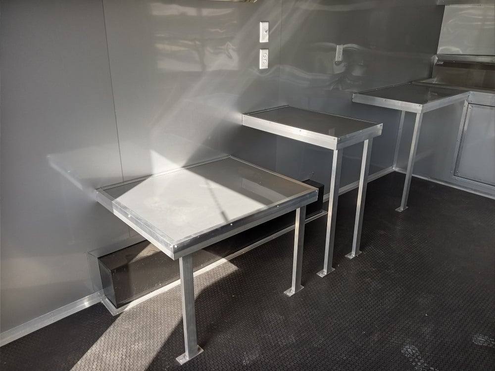 8.5' x 16' Charcoal Gray Food Vending Concession Trailer