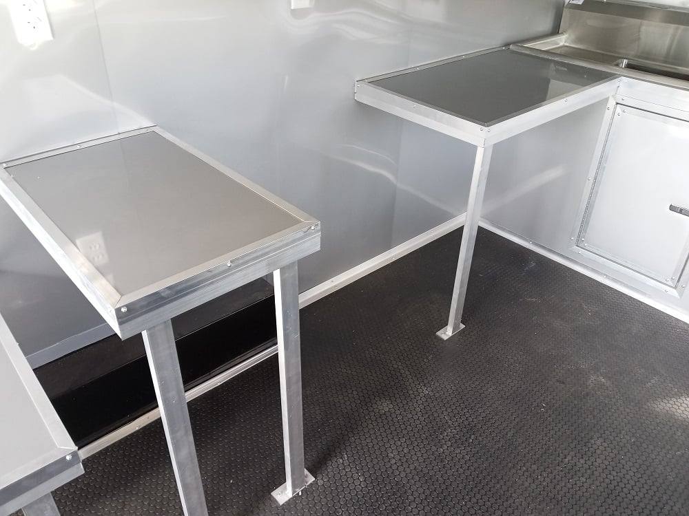 8.5' x 16' Charcoal Gray Food Vending Concession Trailer