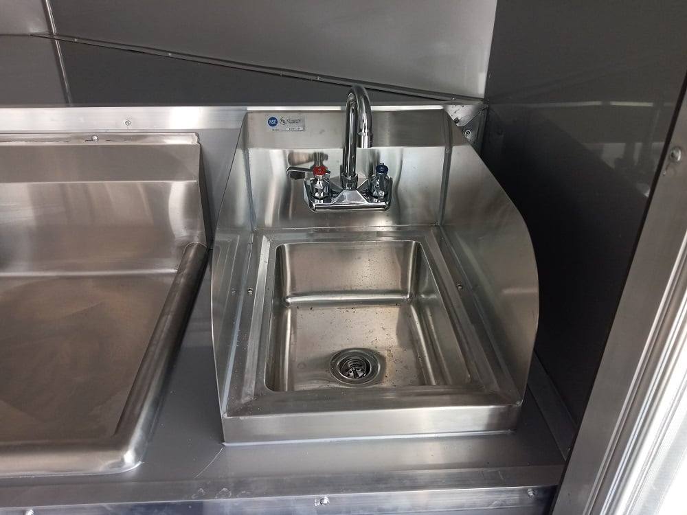 8.5' x 16' Charcoal Gray Food Vending Concession Trailer
