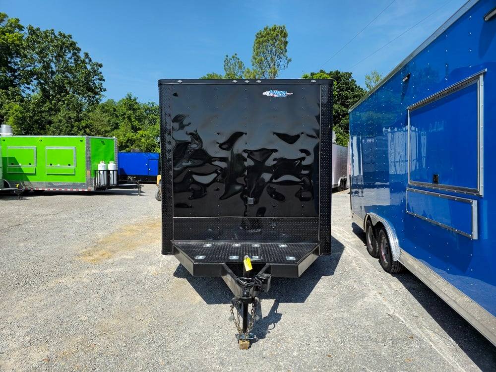 8.5' X 20' Black Concession Trailer Food Event Catering