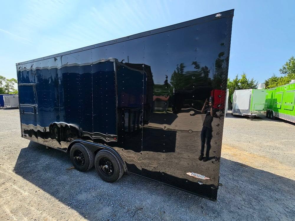 8.5' X 20' Black Concession Trailer Food Event Catering