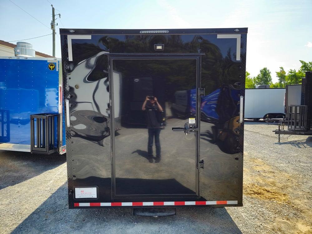 8.5' X 20' Black Concession Trailer Food Event Catering