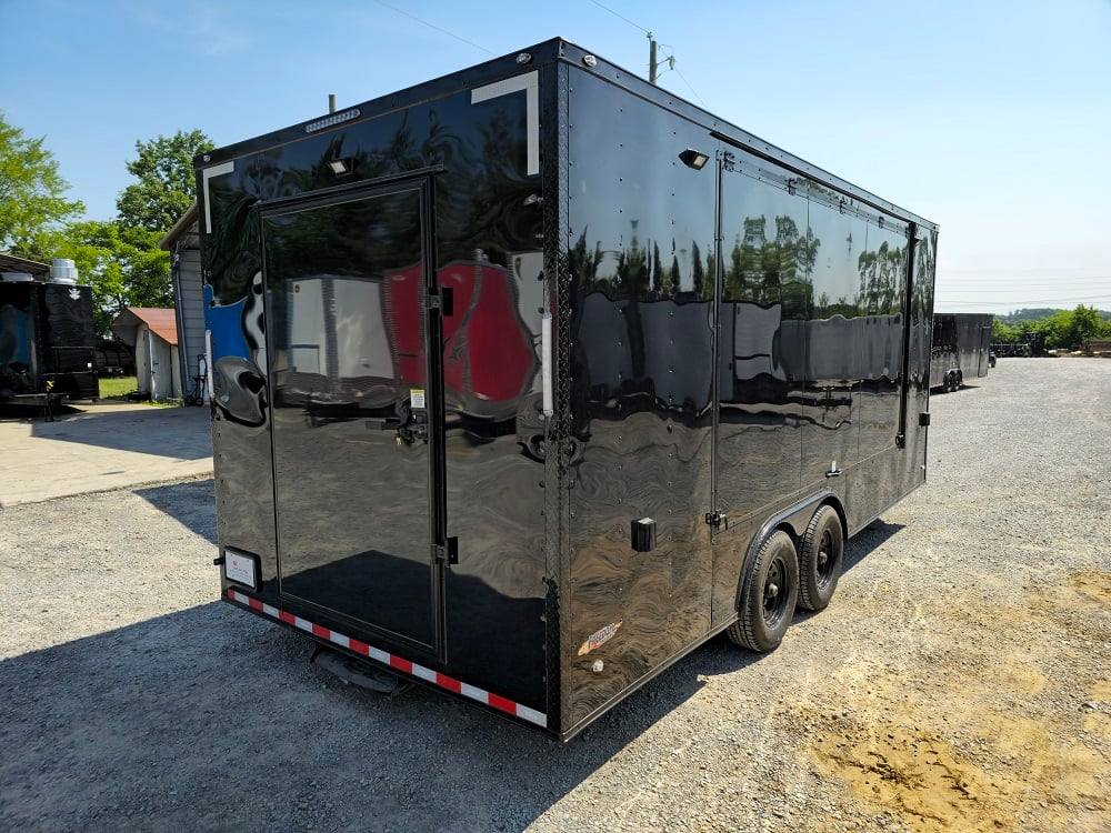 8.5' X 20' Black Concession Trailer Food Event Catering
