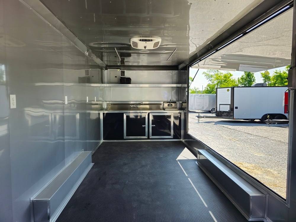 8.5' X 20' Black Concession Trailer Food Event Catering