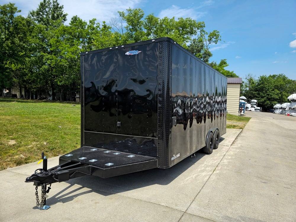 8.5' X 20' Black Concession Trailer Food Event Catering