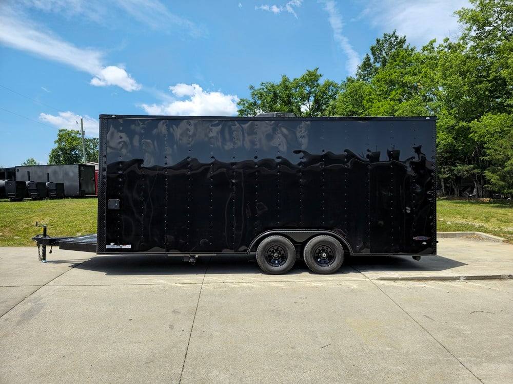 8.5' X 20' Black Concession Trailer Food Event Catering
