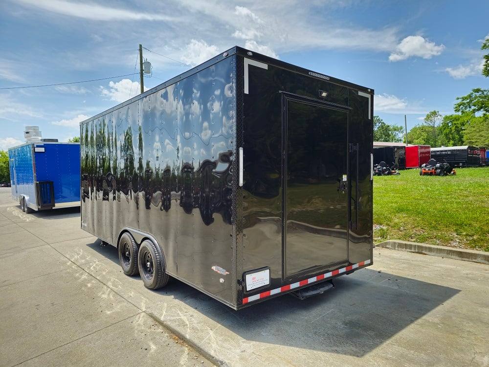 8.5' X 20' Black Concession Trailer Food Event Catering