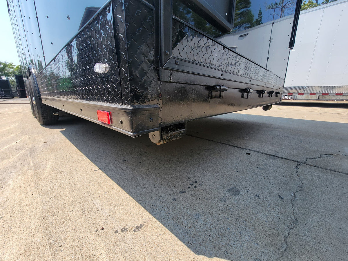 8.5' X 24' Black Custom Enclosed Trailer Stage Marketing and Event