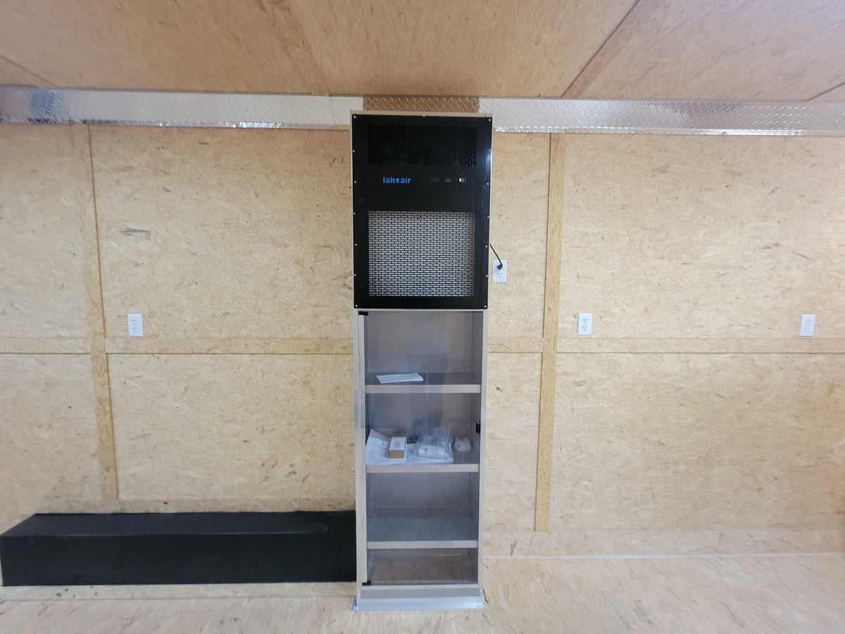 8.5' X 24' Black Custom Enclosed Trailer Stage Marketing and Event