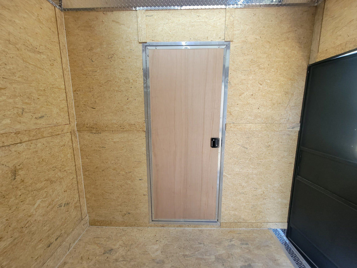 8.5' X 24' Black Custom Enclosed Trailer Stage Marketing and Event