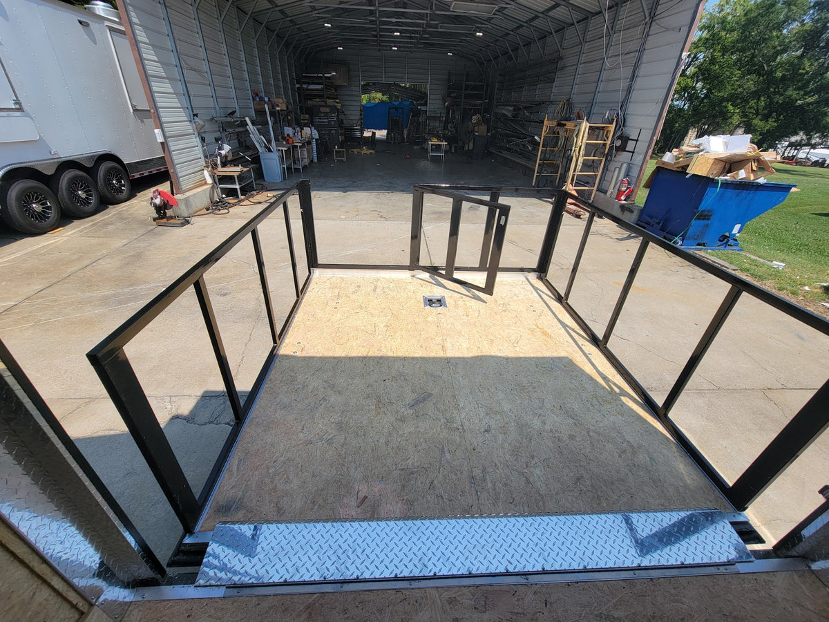 8.5' X 24' Black Custom Enclosed Trailer Stage Marketing and Event