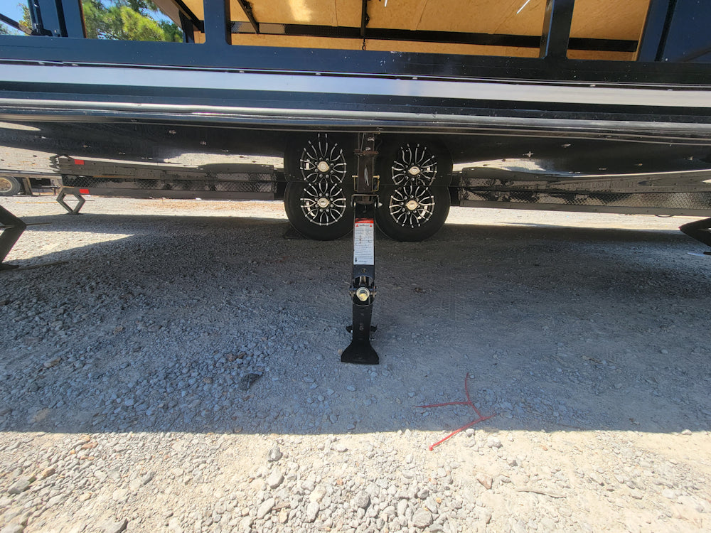 8.5' X 24' Custom Enclosed Trailer Black With Blackout Marketing and Event Stage