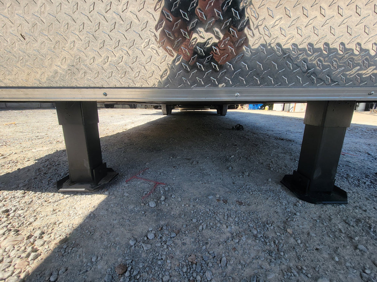 8.5' X 40' Custom Gooseneck Enclosed Trailer White With Silver Trim