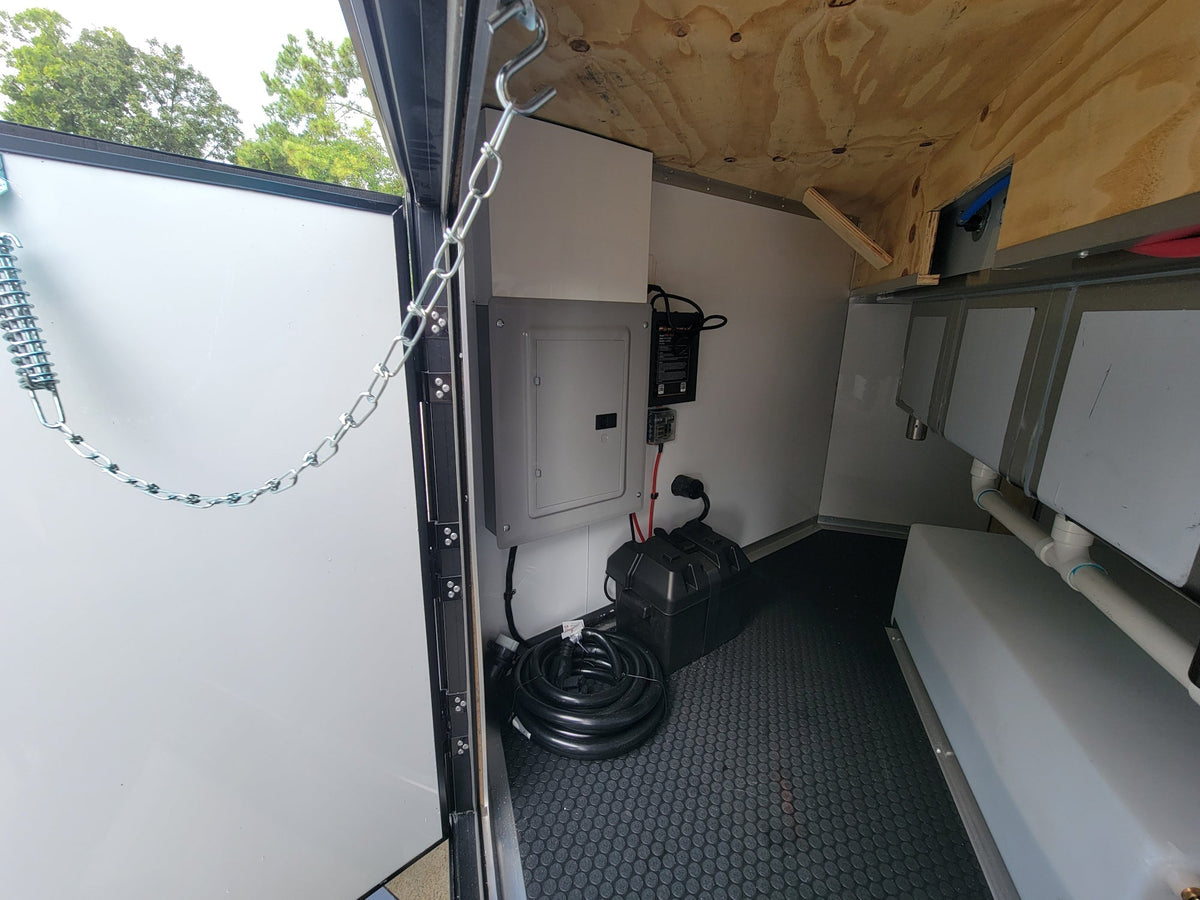 8.5' X 14' Concession Trailer Blue With Blackout Trim Food Event Catering