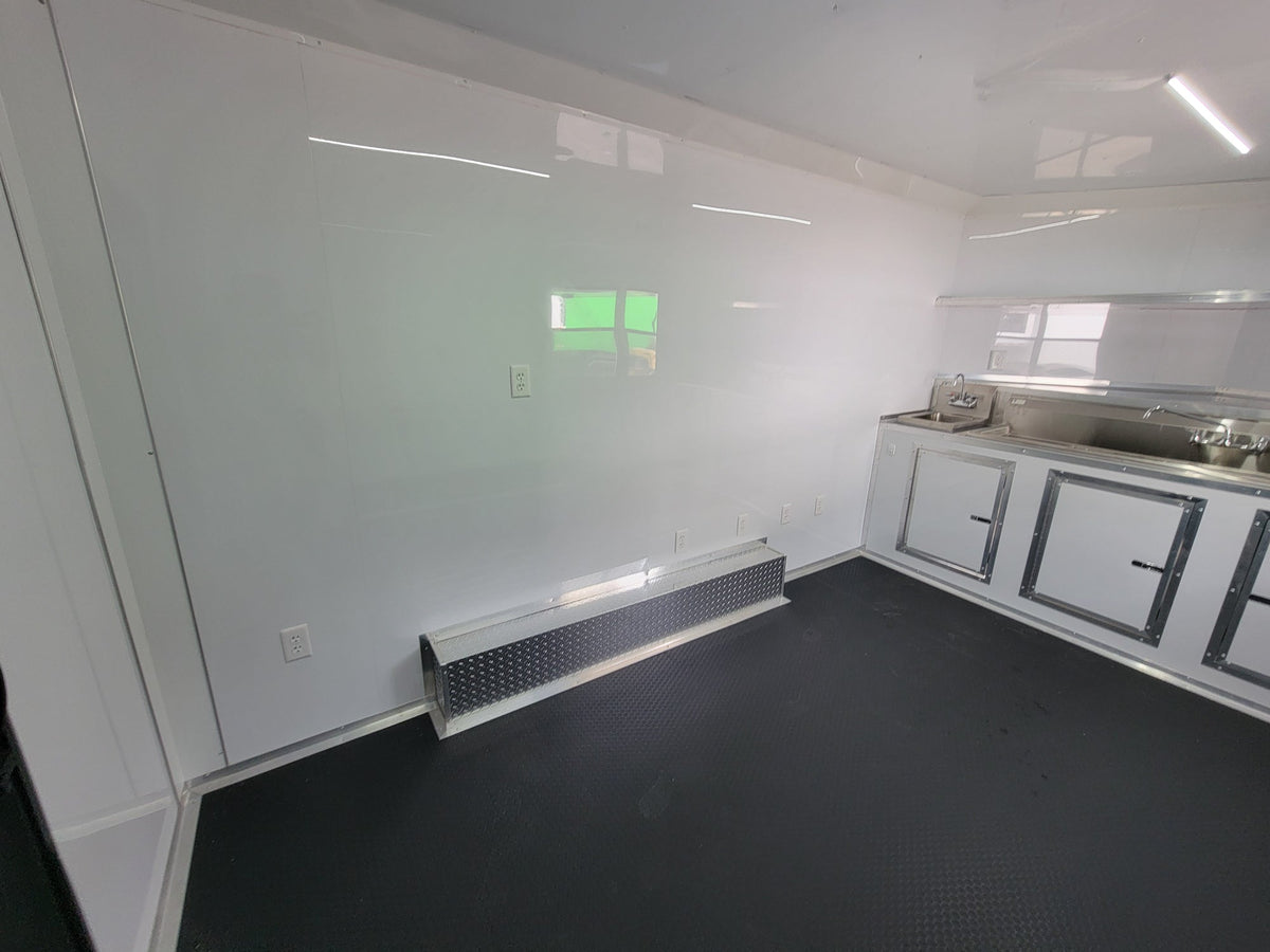 8.5' X 14' Concession Trailer Blue With Blackout Trim Food Event Catering