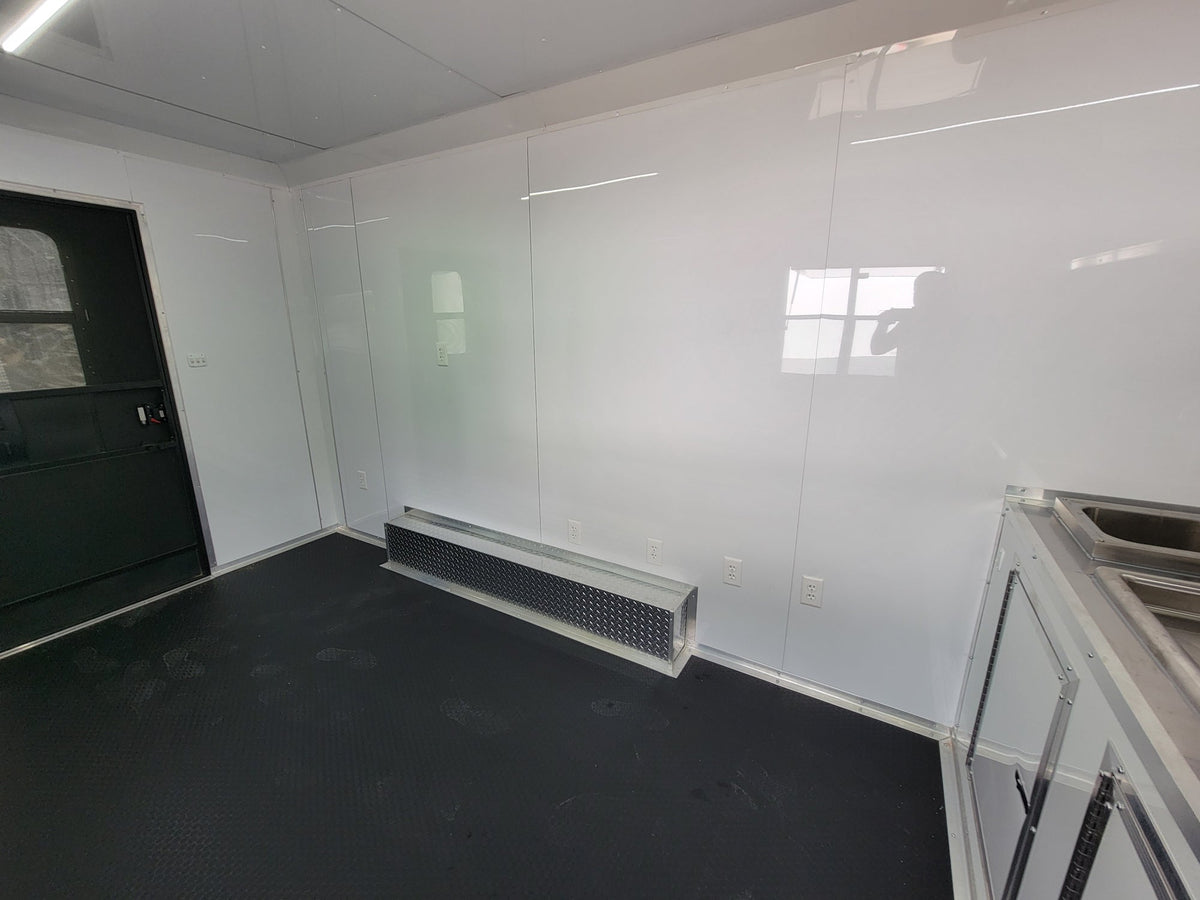 8.5' X 14' Concession Trailer Blue With Blackout Trim Food Event Catering