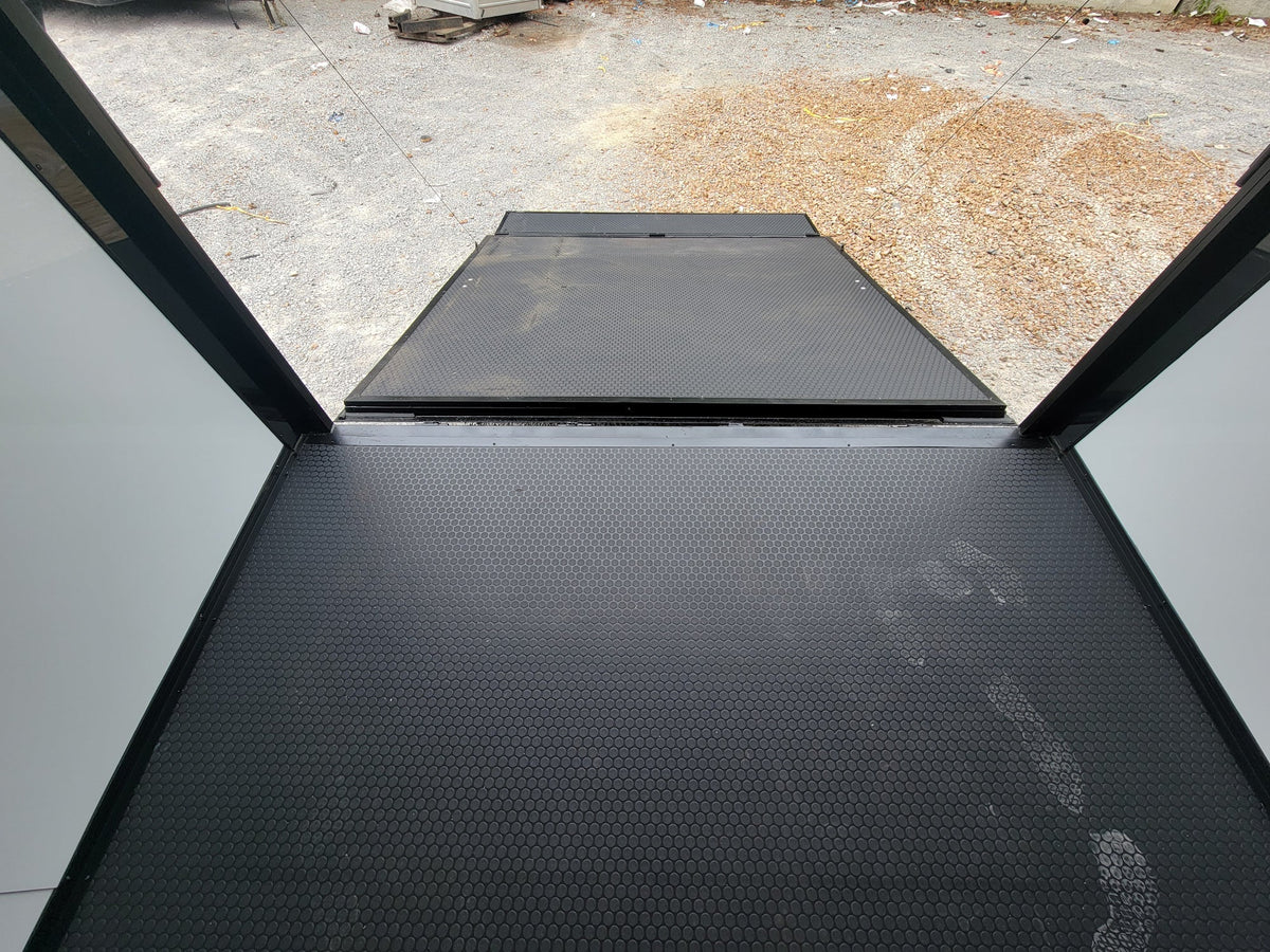 8.5' X 20' Custom Enclosed Trailer Black With Blackout Food Event Catering