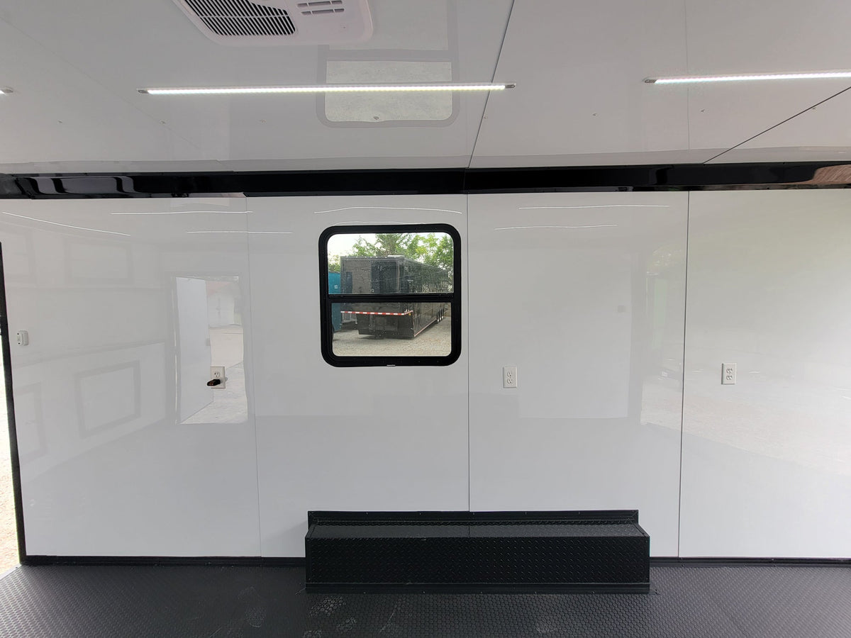 8.5' X 20' Custom Enclosed Trailer Black With Blackout Food Event Catering
