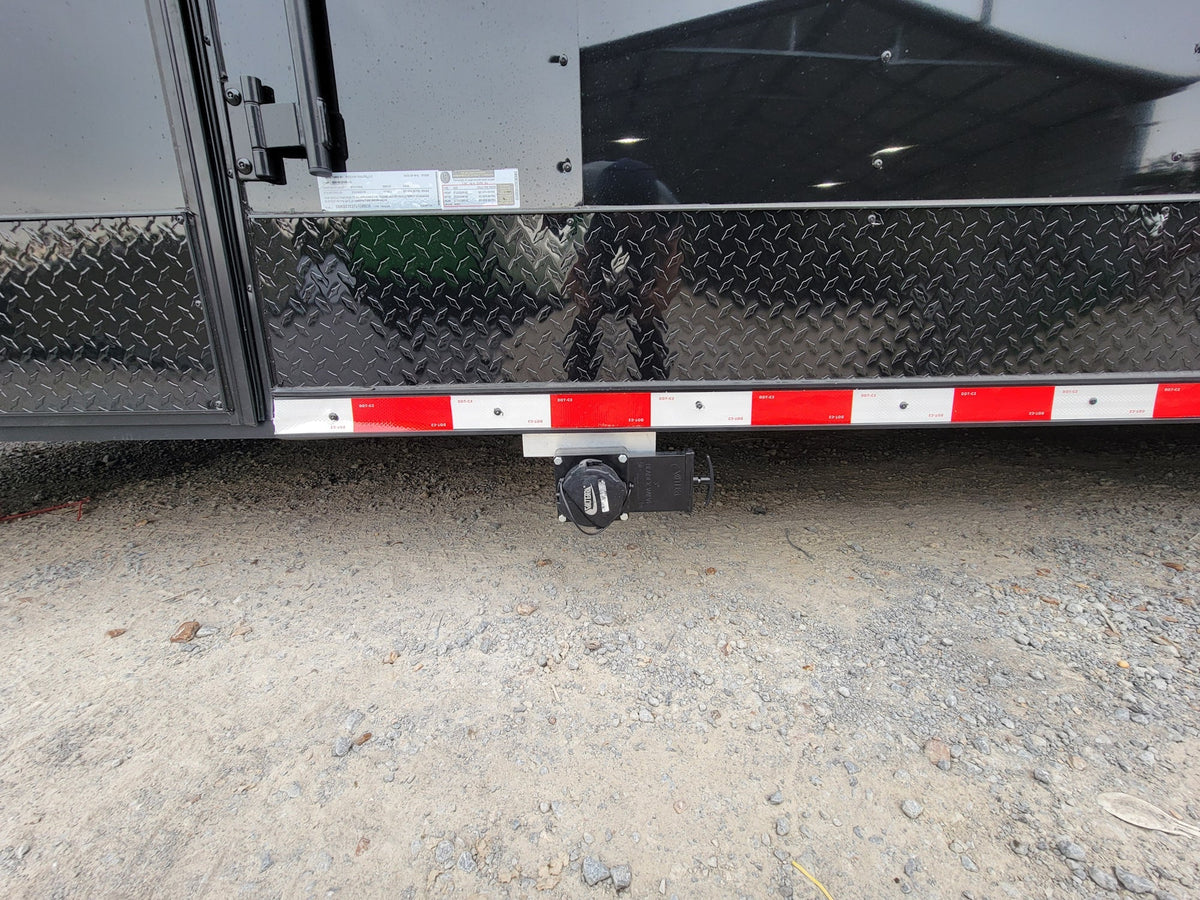 8.5' X 30' Concession Trailer Black With Blackout Food Event Catering