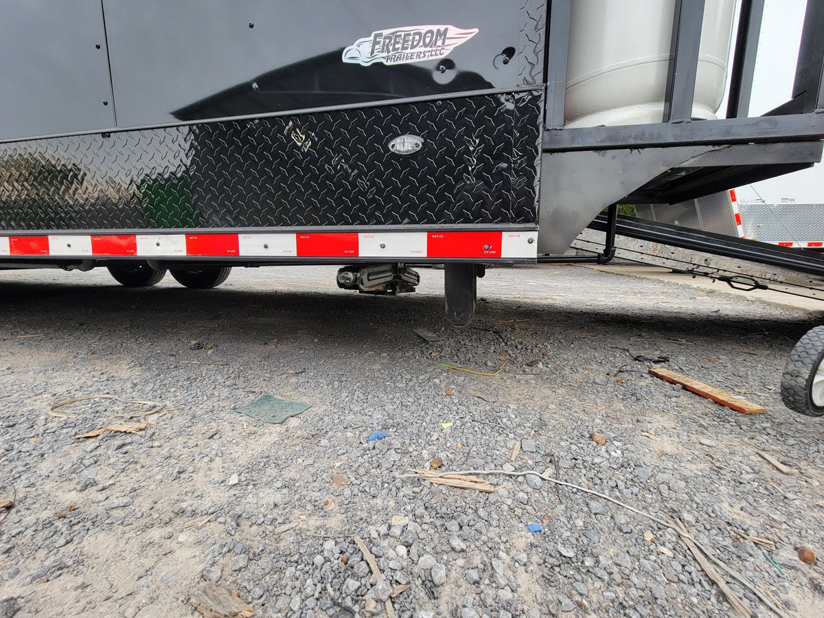 8.5' X 30' Concession Trailer Black With Blackout Food Event Catering