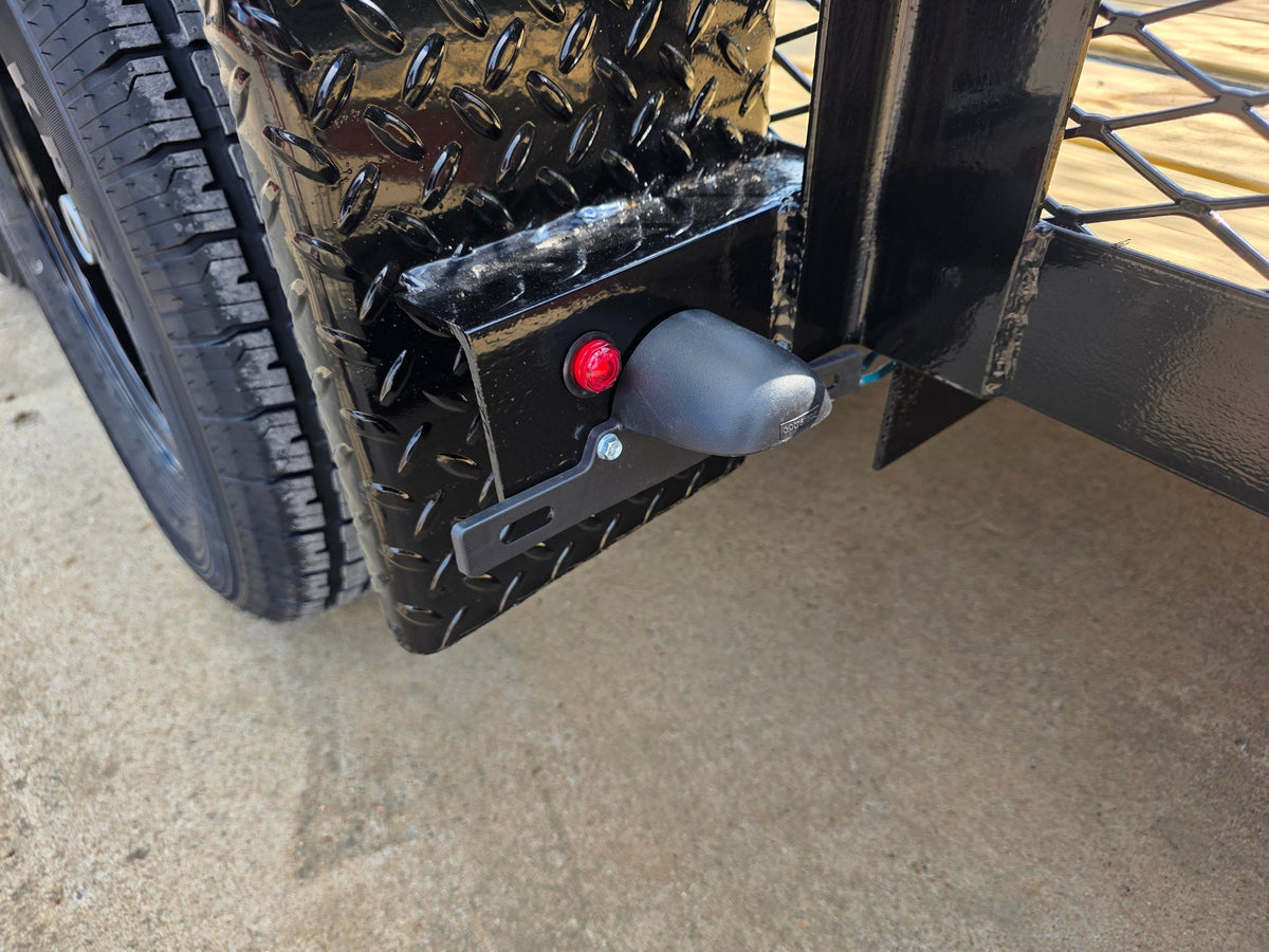 6.4x18 Debris Junk Trash Removal Leaf Trailer 6ft Mesh Sides (2) 3500lb Axles Tube Railing