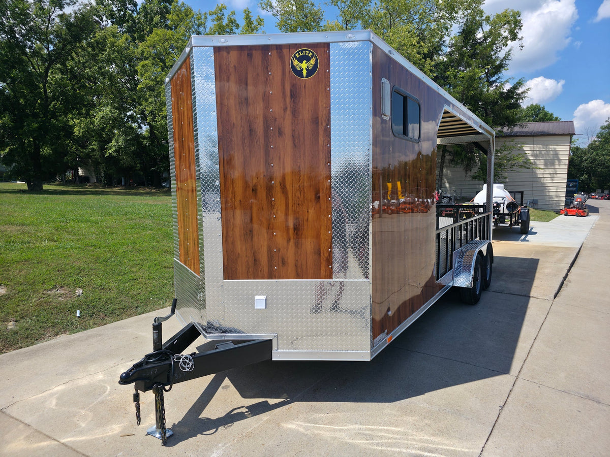 7' X 20' Custom Hybrid Enclosed Trailer (2) 5200lb Axles and 50 Amp Power