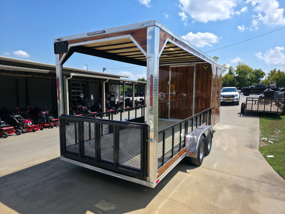 7' X 20' Custom Hybrid Enclosed Trailer (2) 5200lb Axles and 50 Amp Power