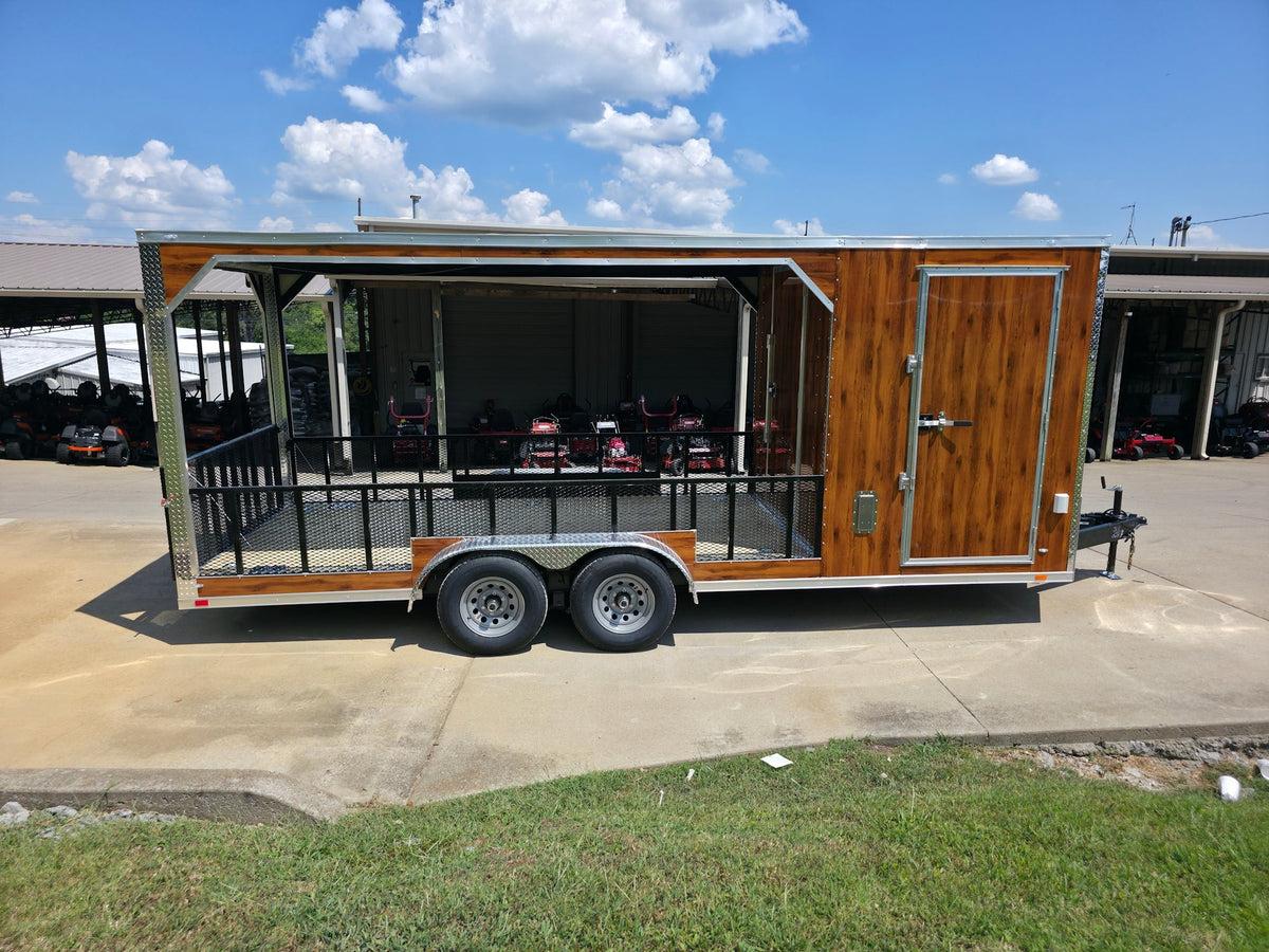 7' X 20' Custom Hybrid Enclosed Trailer (2) 5200lb Axles and 50 Amp Power
