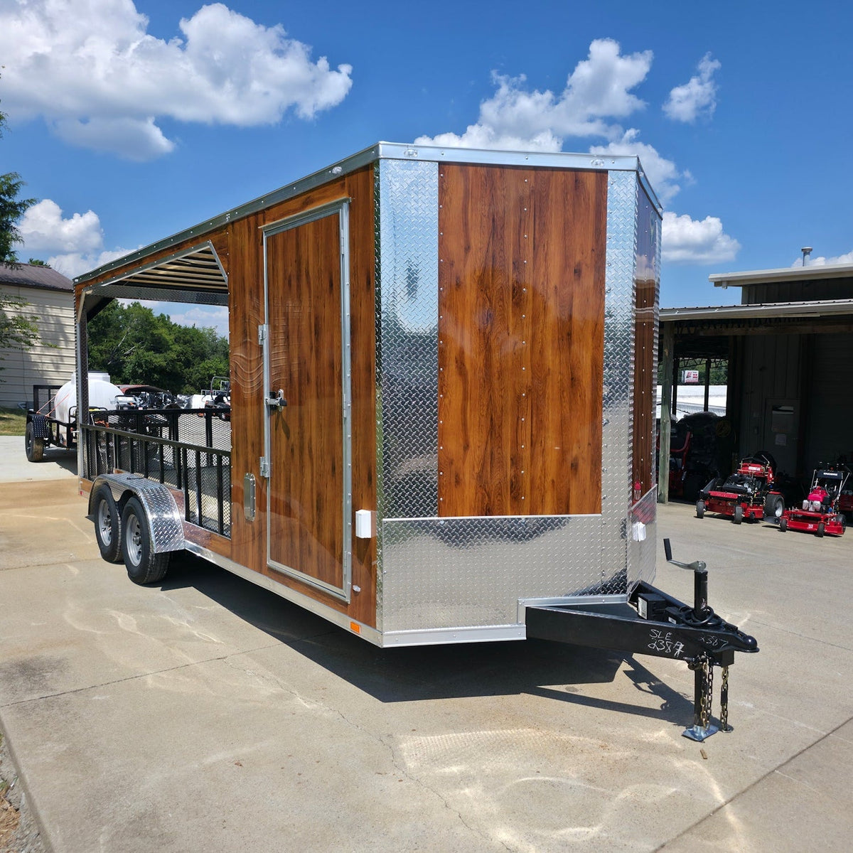 7' X 20' Custom Hybrid Enclosed Trailer (2) 5200lb Axles and 50 Amp Power