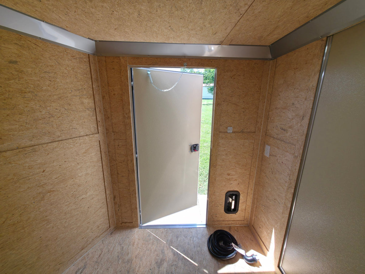 7' X 20' Custom Hybrid Enclosed Trailer (2) 5200lb Axles and 50 Amp Power