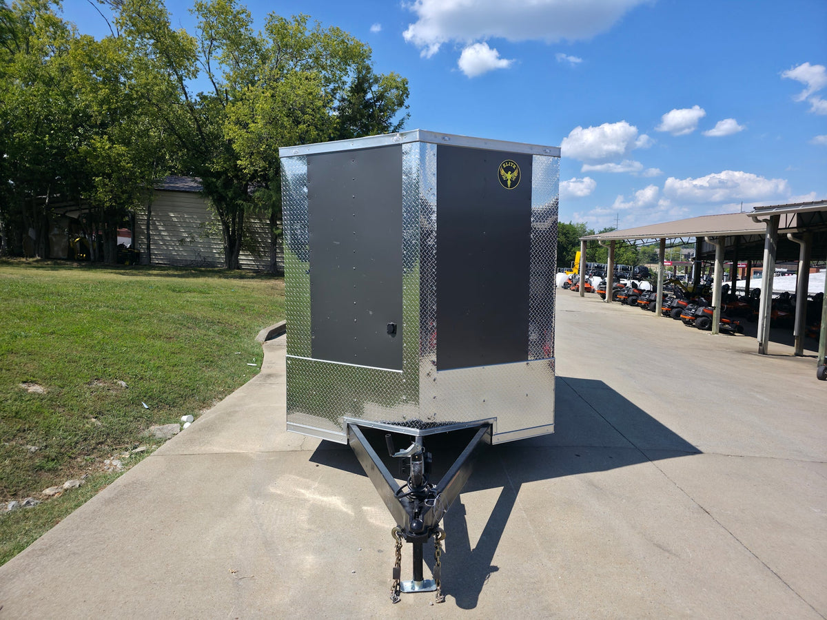 7' X 24' Custom Hybrid Enclosed Trailer Charcoal Grey (2) 5,200lb Axles