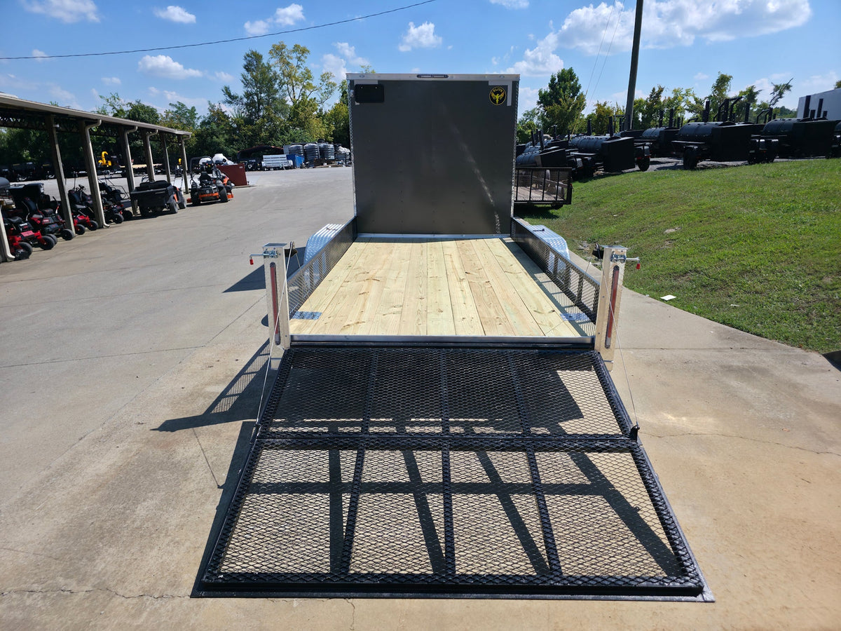 7' X 24' Custom Hybrid Enclosed Trailer Charcoal Grey (2) 5,200lb Axles