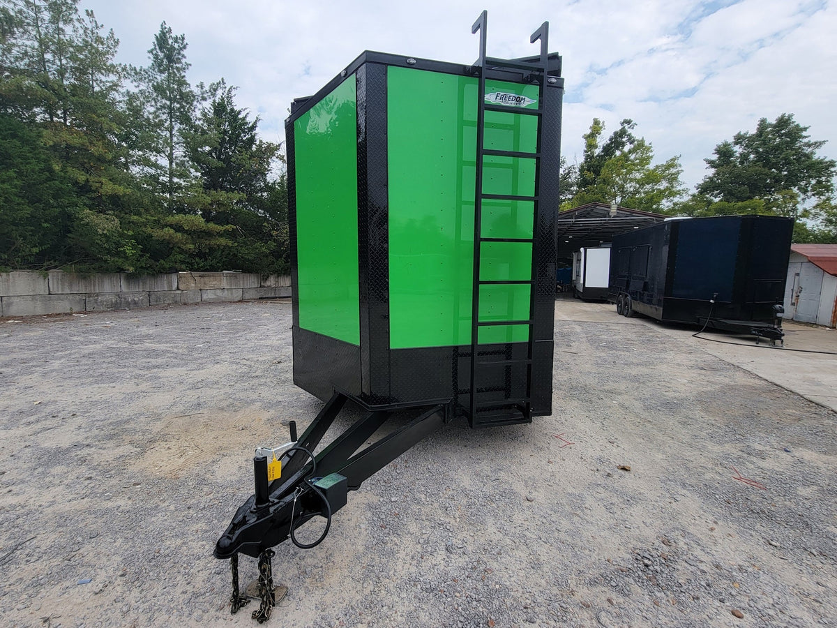 8.5' X 24' Custom Neon Green Hybrid Enclosed Trailer