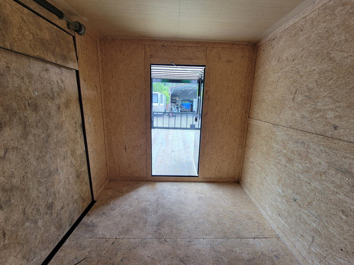 8.5' X 24' Custom Neon Green Hybrid Enclosed Trailer