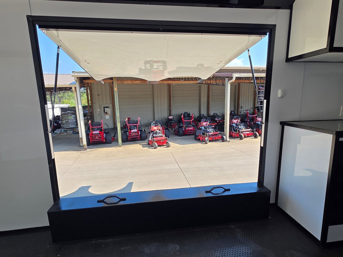 8.5x28  Grey Enclosed Trailer For Race, Show Car Fully Loaded (2) 7,000LB Axle 14K GVWR