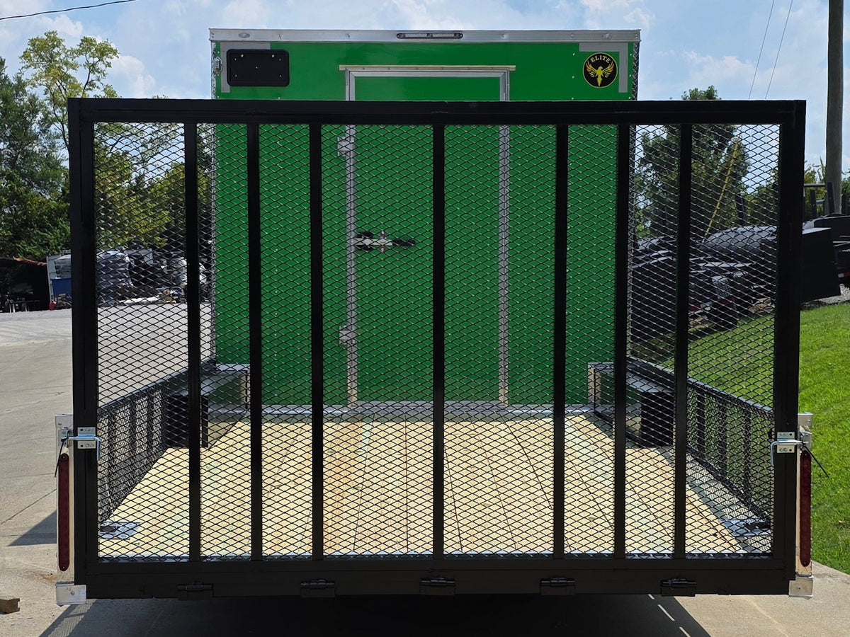 8.5x24 Lime Green Enclosed Hybrid (2) 7,000lb axles