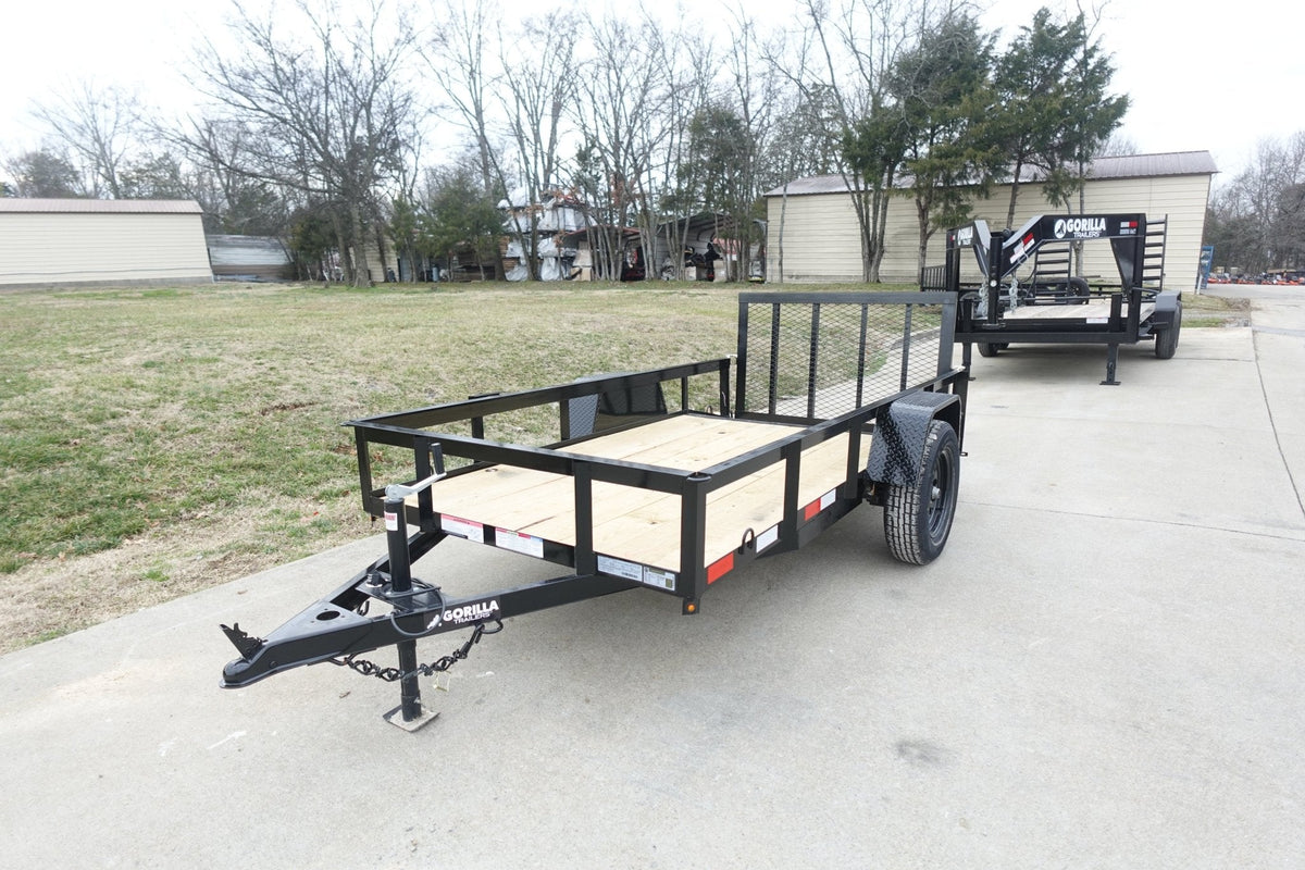 5x10 Utility Trailer Powder Coated Dovetail with Gate 3500lb Axle