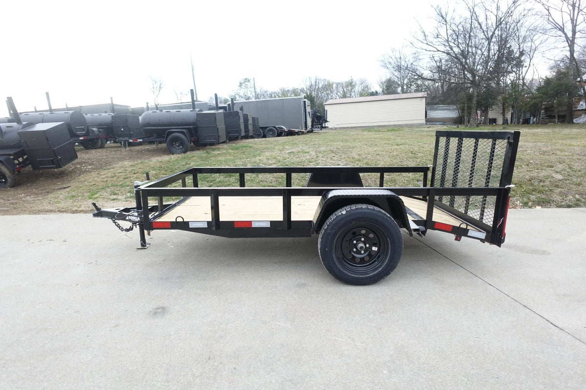 5x10 Utility Trailer Powder Coated Dovetail with Gate 3500lb Axle