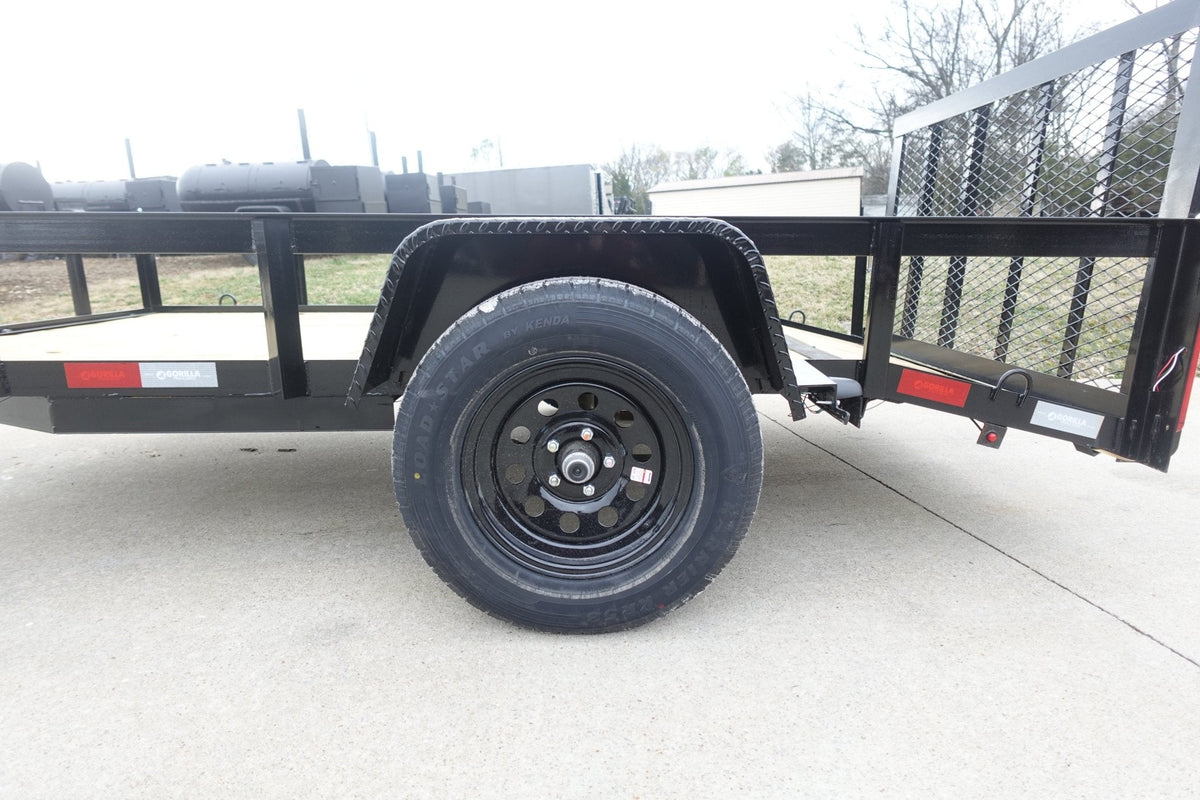 5x10 Utility Trailer Powder Coated Dovetail with Gate 3500lb Axle