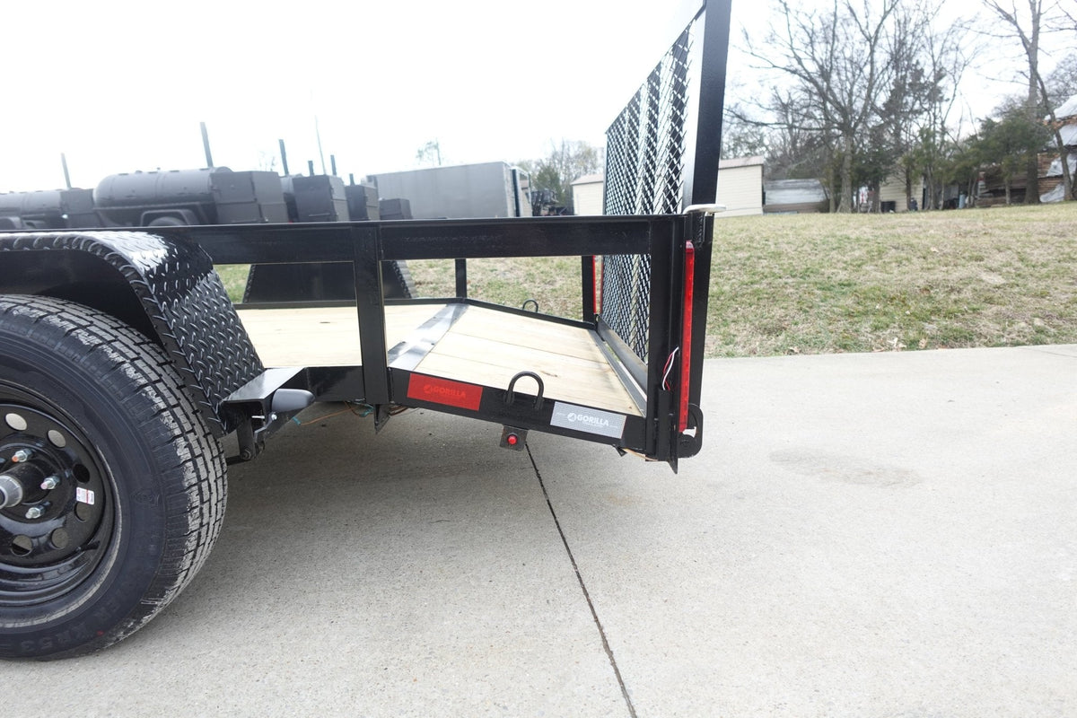 5x10 Utility Trailer Powder Coated Dovetail with Gate 3500lb Axle