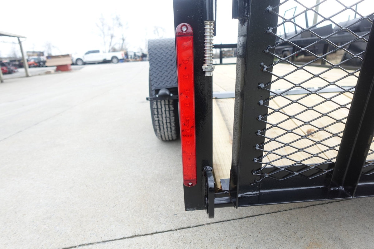 5x10 Utility Trailer Powder Coated Dovetail with Gate 3500lb Axle