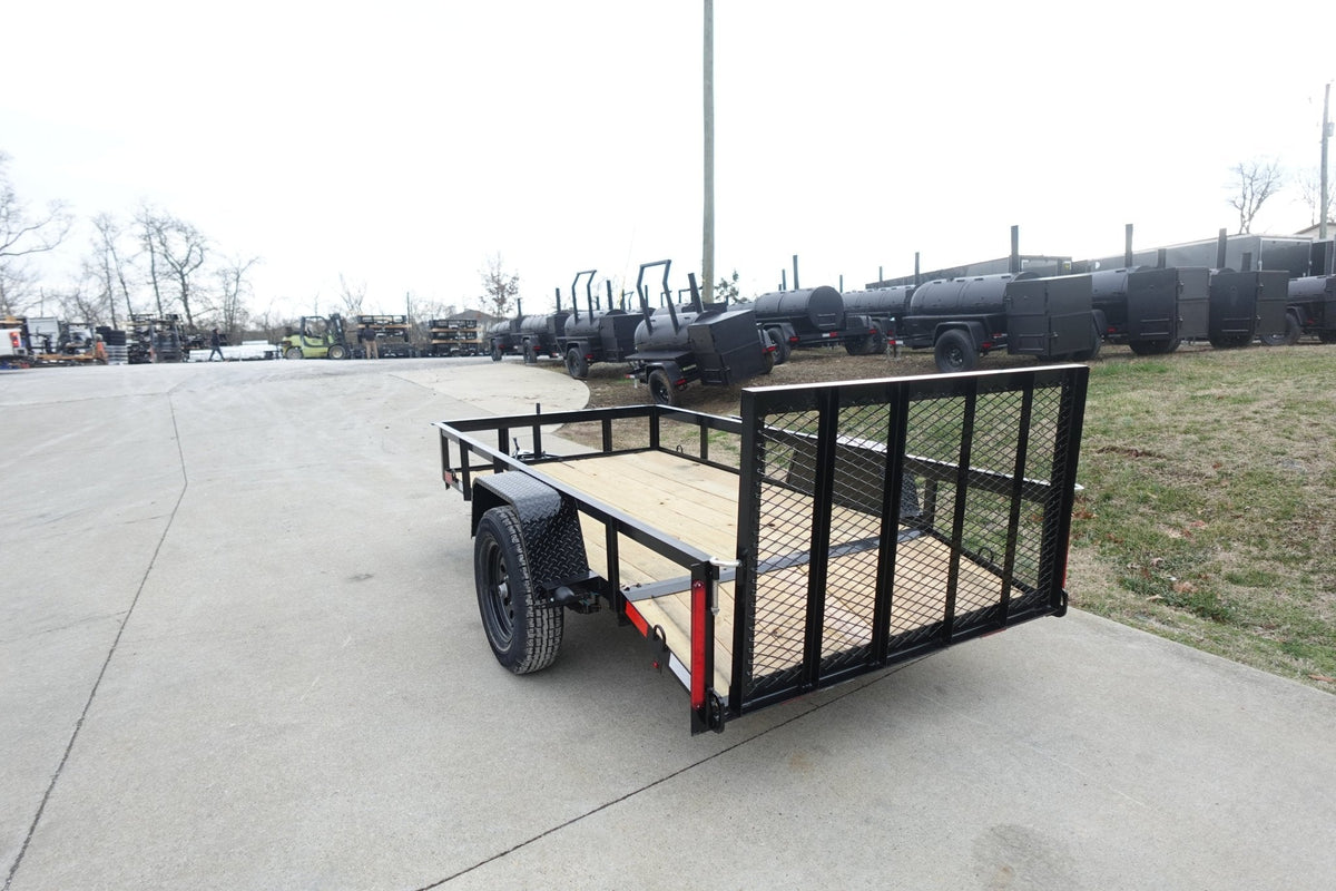5x10 Utility Trailer Powder Coated Dovetail with Gate 3500lb Axle