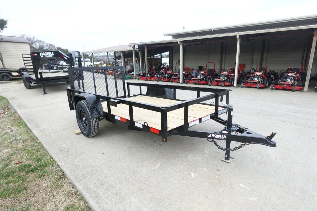 5x10 Utility Trailer Powder Coated Dovetail with Gate 3500lb Axle