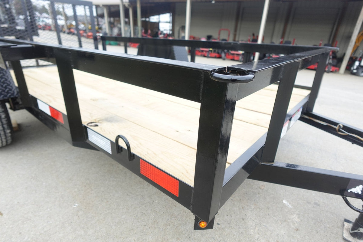 5x10 Utility Trailer Powder Coated Dovetail with Gate 3500lb Axle