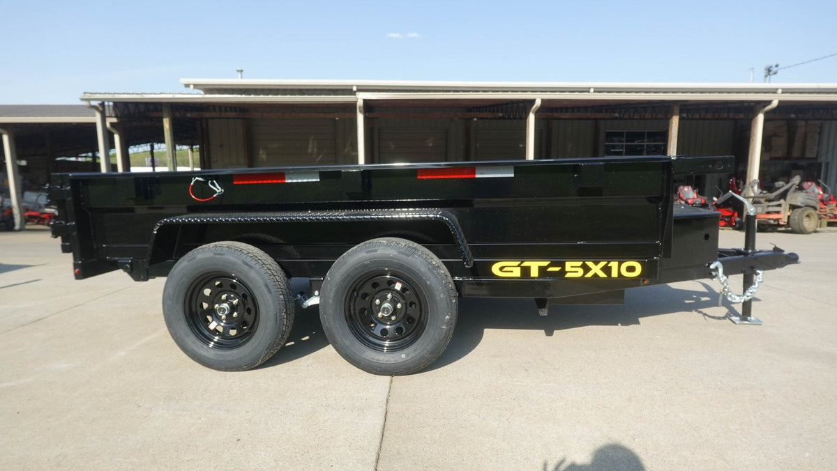 5x10 Hydraulic Dump Trailer Powder Coated with 16" Sides 7K GVWR