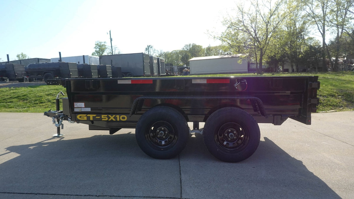 5x10 Hydraulic Dump Trailer Powder Coated with 16" Sides 7K GVWR