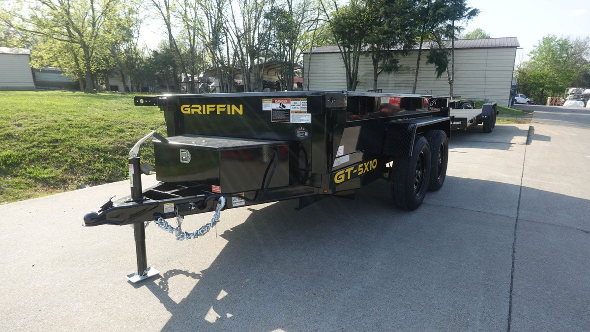 5x10 Hydraulic Dump Trailer Powder Coated with 16" Sides 7K GVWR